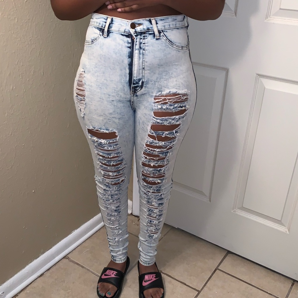 🌵2 for $15🌵 Skinny High Waisted Ripped Jeans